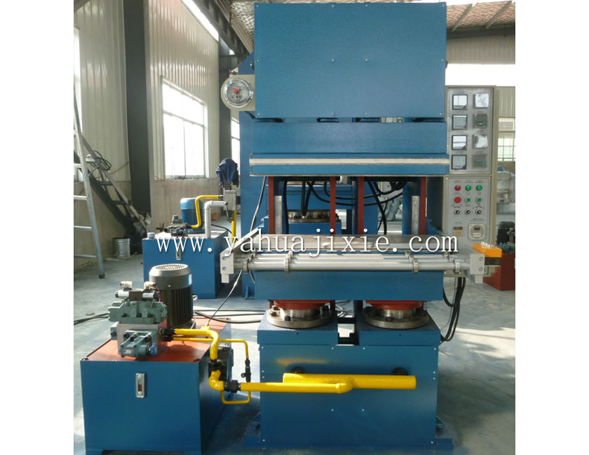 100T鄂式帶手動(dòng)推拉模裝置硫化機(jī)