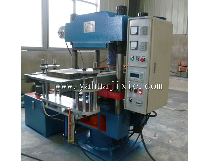 100T全自動(dòng)硫化機(jī)帶自動(dòng)頂出，推出功能